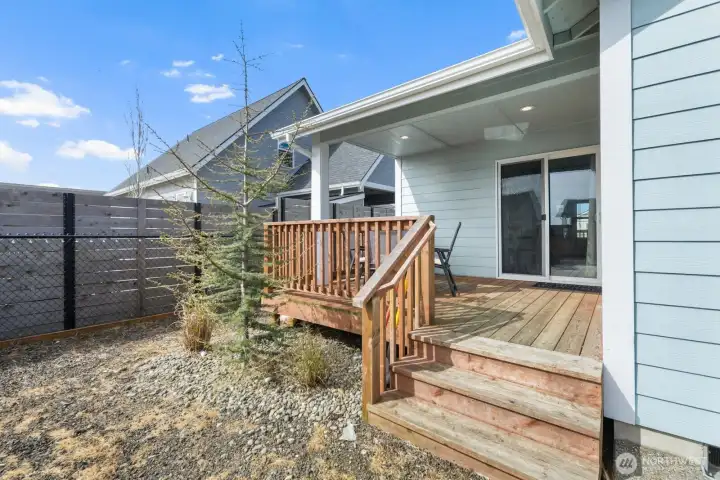 Back deck for entertaining
