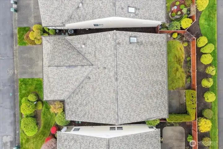 Another aerial view of this single family rambler home.