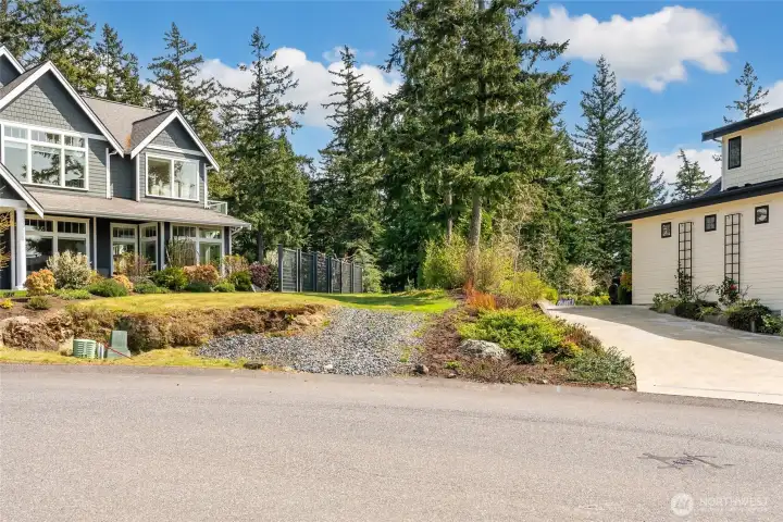 Street view of where the driveway would begin