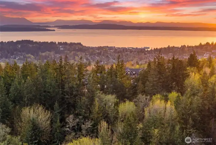 Stunning sunsets over Bellingham Bay