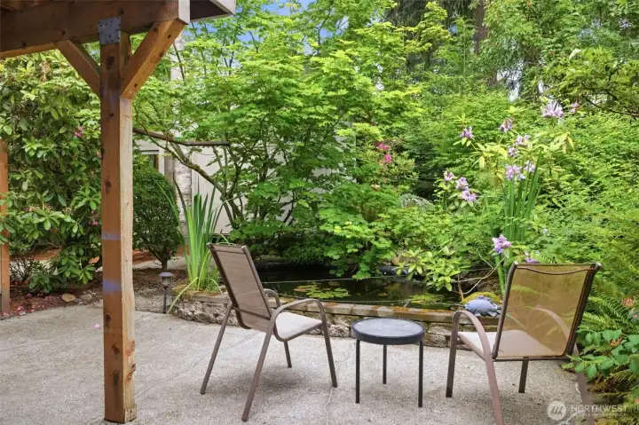 Lower level patio off the great room.