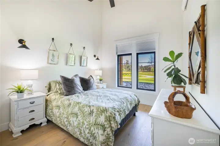 Light and bright guest bedroom.