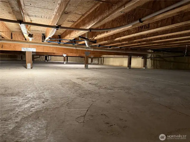 Conditioned crawl space!
