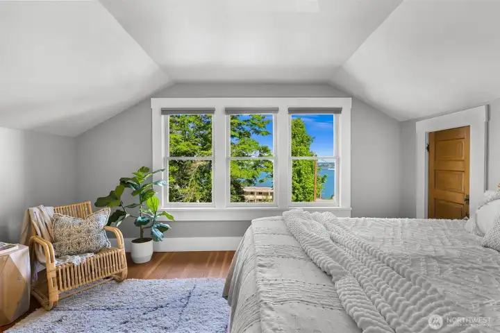 This spacious room that also features fir floors that run throughout the second floor This spacious room that also features fir floors that run throughout the second floor