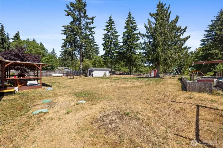 Large backyard!