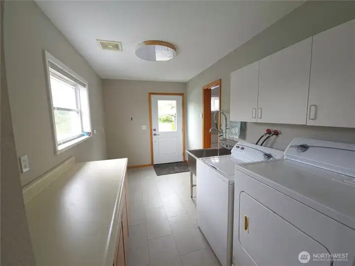Laundry and mud room