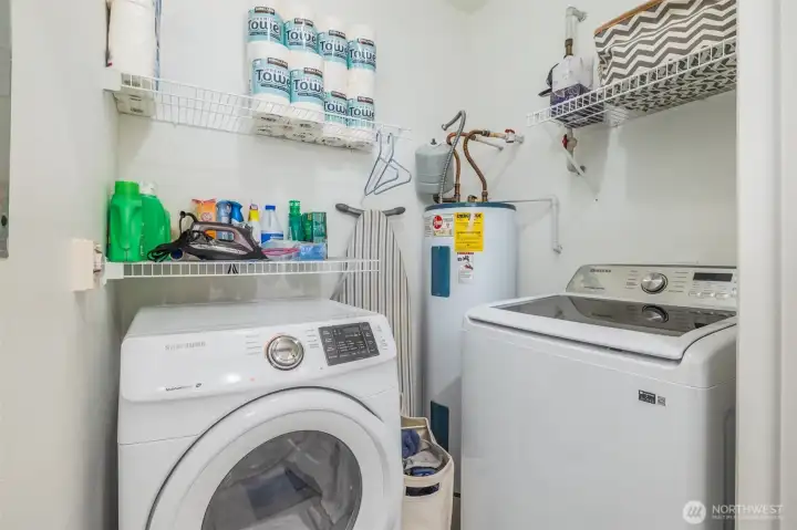 Laundry room fits full size washer and dryer Laundry room fits full size washer and dryer