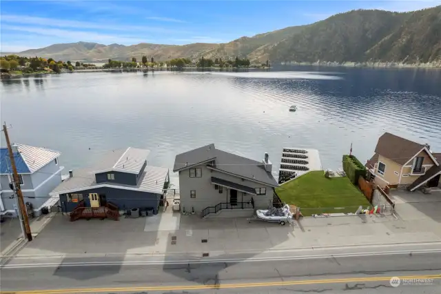 Classic mid century architecture includes clamshell roof line.