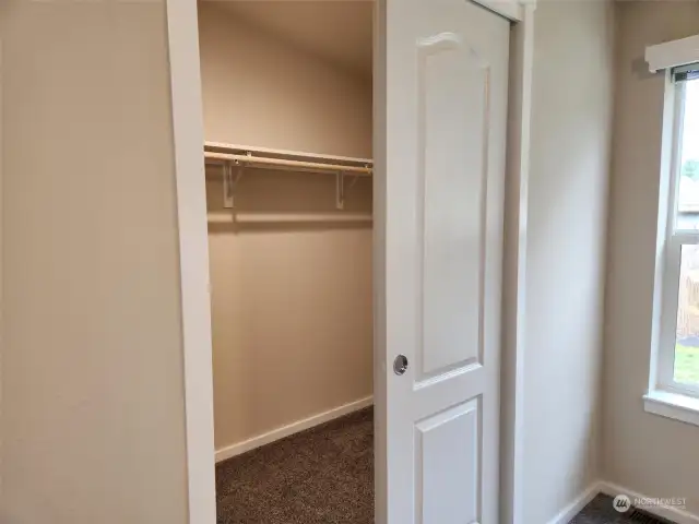 View of Primary closet - bigger than it appears.