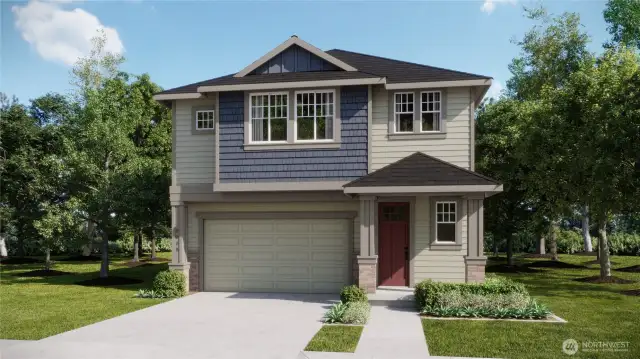 Artist rendering only.  Elements of home can vary.