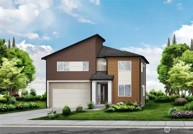 Rendering of home. Photo not of actual home