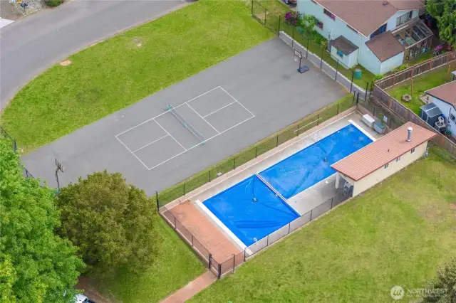 neighborhood pool & sport court