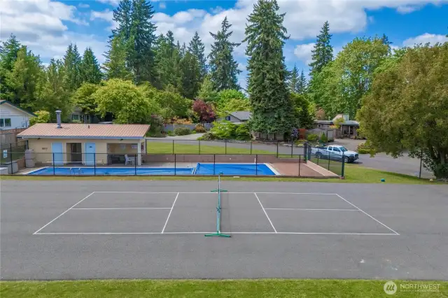 neighborhood pool & sport court