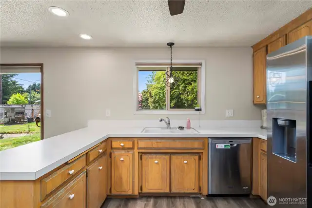 spacious kitchen