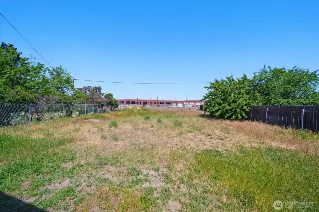Huge Yard is Blank Canvas