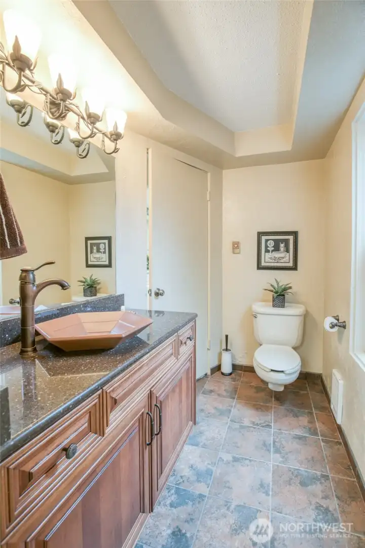 Main Level half bath.