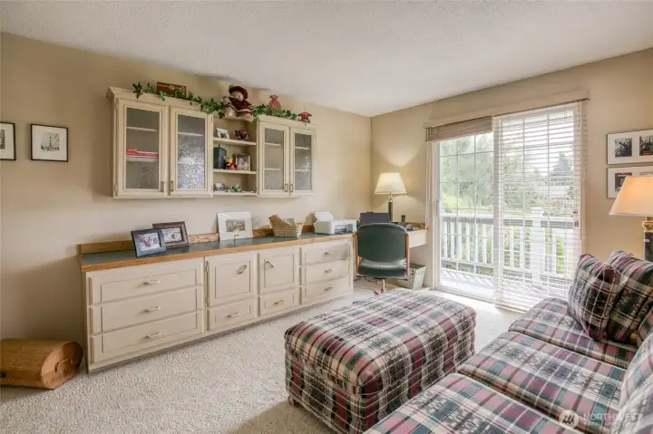 2nd level bedroom could be the 3rd    used as an office at this time