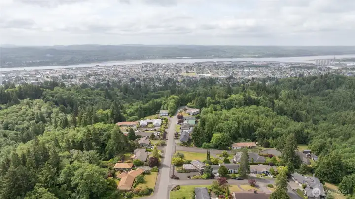 Aerial of 605 Lee Ave Aberdeen