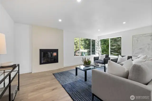 Gas fireplace to stay cozy on cold nights.