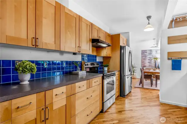 Newer Appliances and an updated kitchen since first owner.