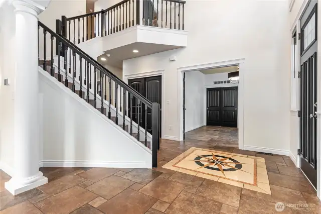 An elegant entryway greets you.