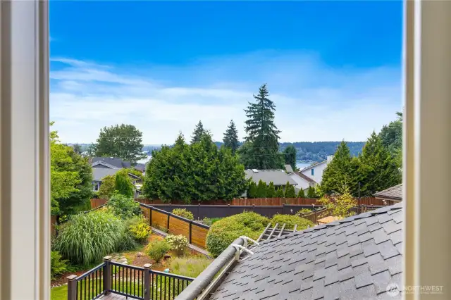 Lake Washington View From Upstairs Bedroom.