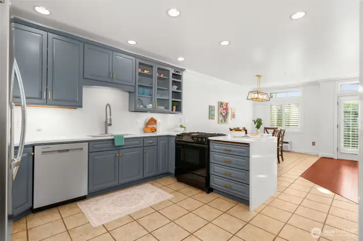 Large workspaces & tons of cabinetry