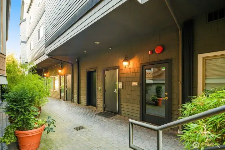 Courtyard entryway