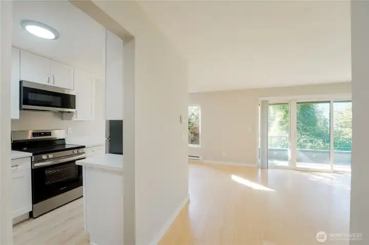 Updated Kitchen adjacent to Family and Dining