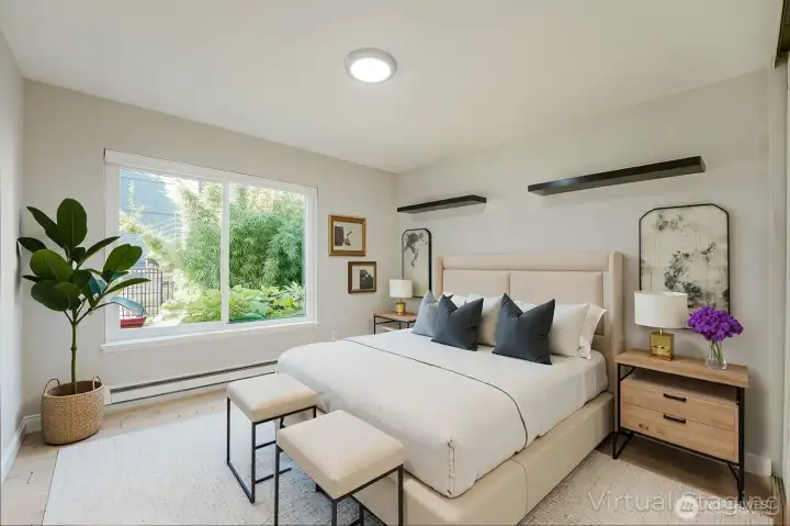 Comfortably Sized Guest Bedroom