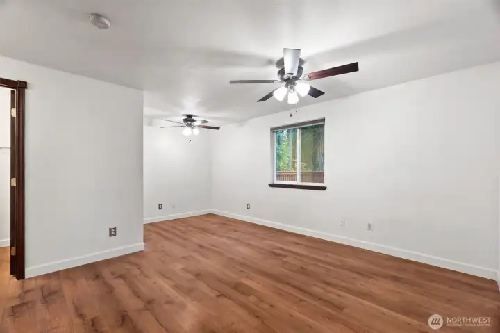 Second living space downstairs.