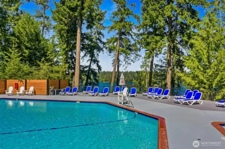 Cool off in your community pool (or stay home, you have a mini split cooling system)