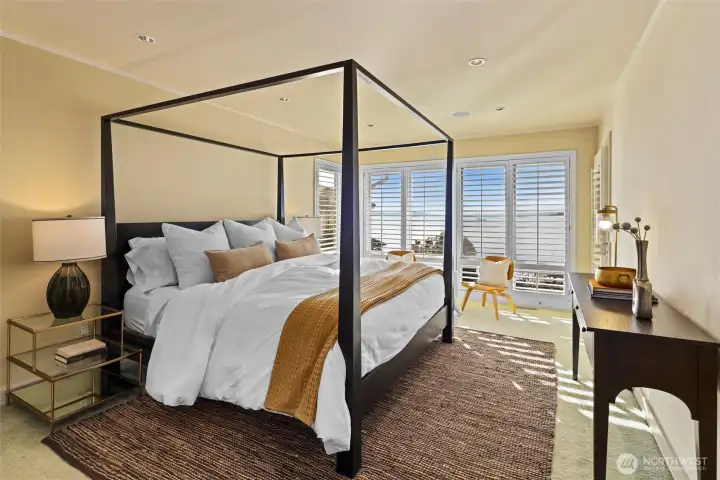 Primary bedroom with stunning views