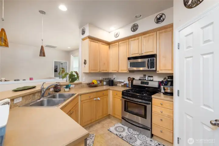 Plenty of storage and a step-in pantry to the right