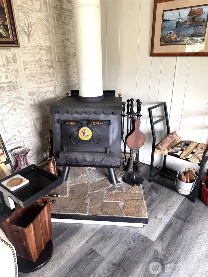 Wood stove for those cold PNW nights