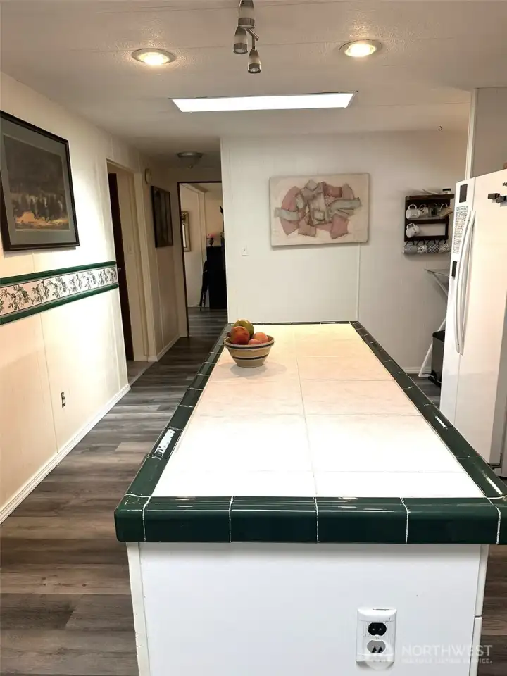 View down the hall
