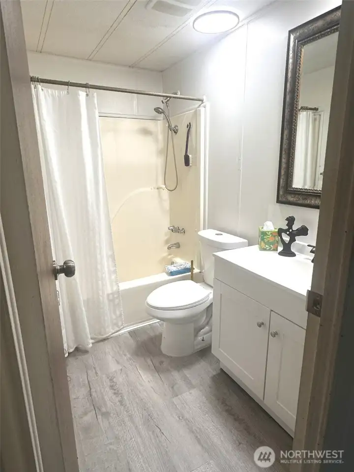 Freshly remodeled bathroom