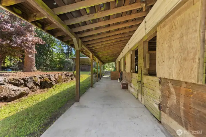 Barn awning