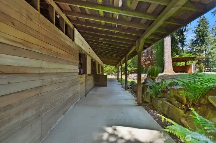 Barn awning