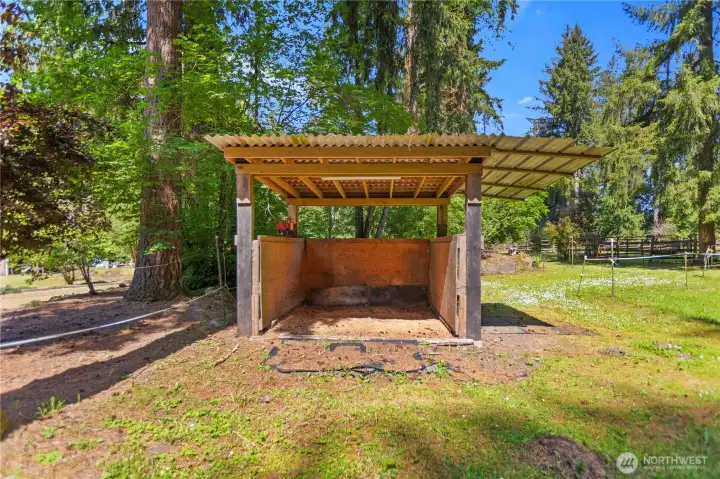 Shavings shed