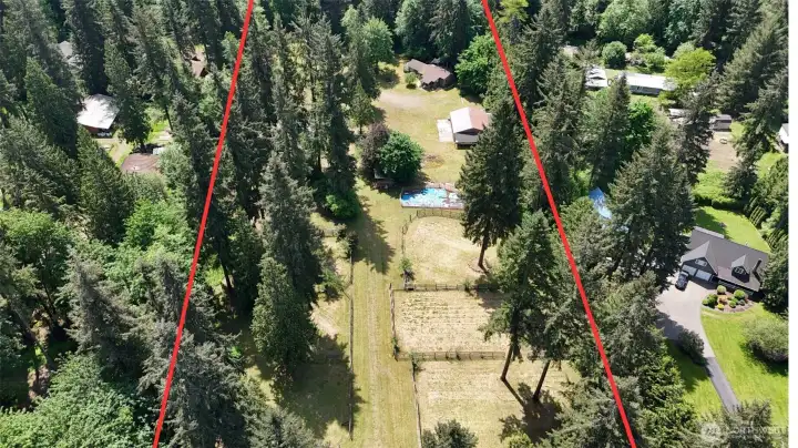 Approximate lot line illustration for visual reference only. Not a survey and not intended to depict actual legal property boundaries.