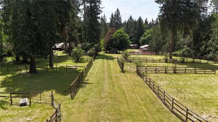 Backside of property