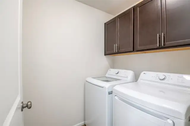 Upstairs laundry room