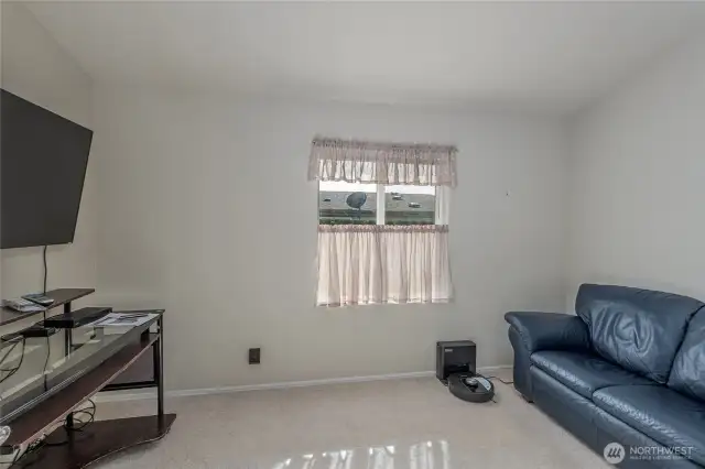 bedroom 1, currently used as media room