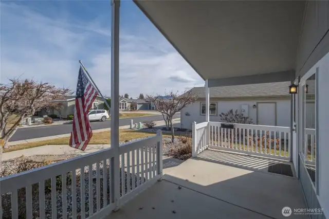 large covered front porch
