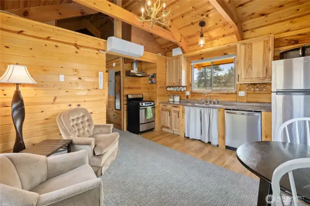 Sleeping area in loft