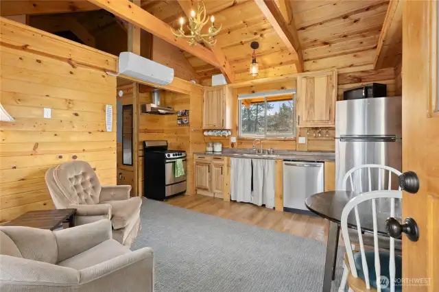 Beautifully finished wood interior