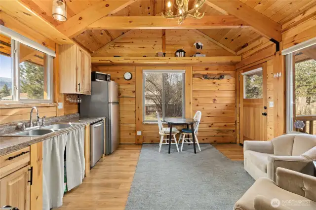 This charming house is a comfortable year-round residence or get a way.