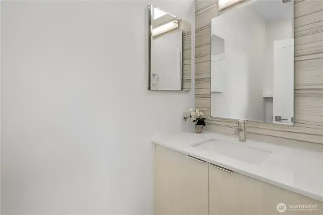 Powder Room main floor.