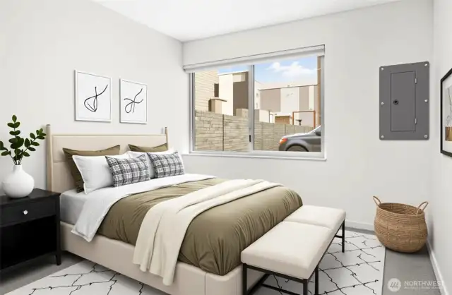 Note Virtually staged  3rd bedroom lower floor